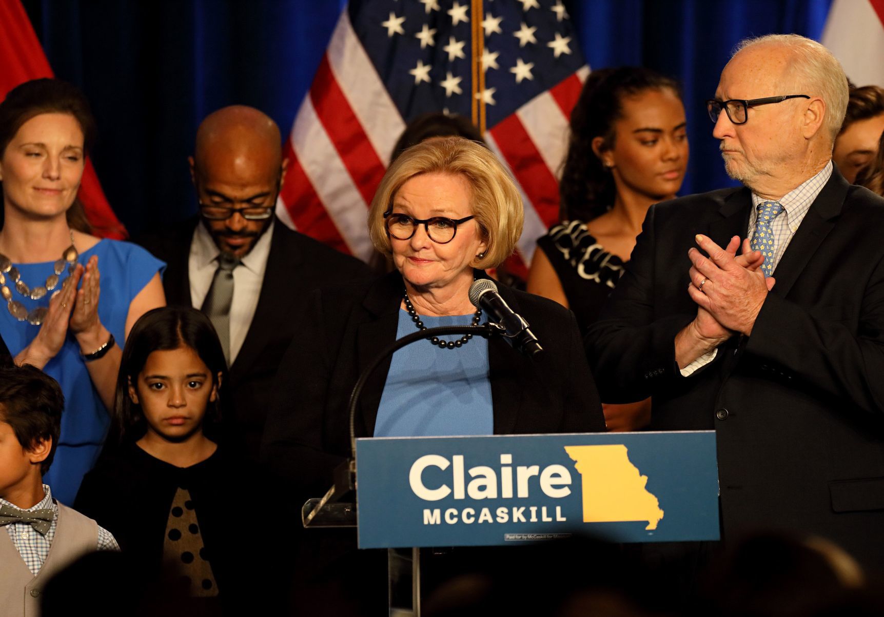 Sen. Claire McCaskill election night 2018
